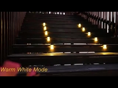 태양 전지 LED 야외 벽 조명 RGB 태양 벽 장착 조명