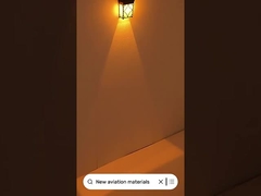 야외 벽 장식 앰버 RGB 색상 태양광 벽 조명