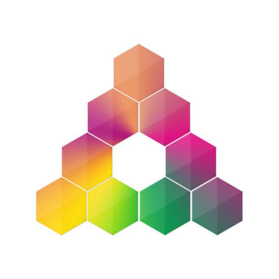 좋은 가격 ABS 삼각형 LED 조명 패널 전력 10W 벽에 장착 된 RGB 조명 온라인으로