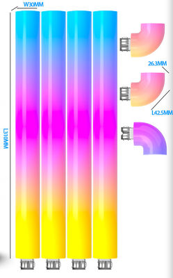 좋은 가격 CE RGB 벽 램프 DIY RGBIC 스트립 스플라이싱 라이트 APP-IR 리모컨으로 7팩 온라인으로