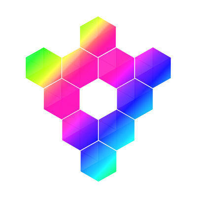 좋은 가격 BQB RGB 벽등 다채색 무선 삼각형 RGB 벽등 온라인으로